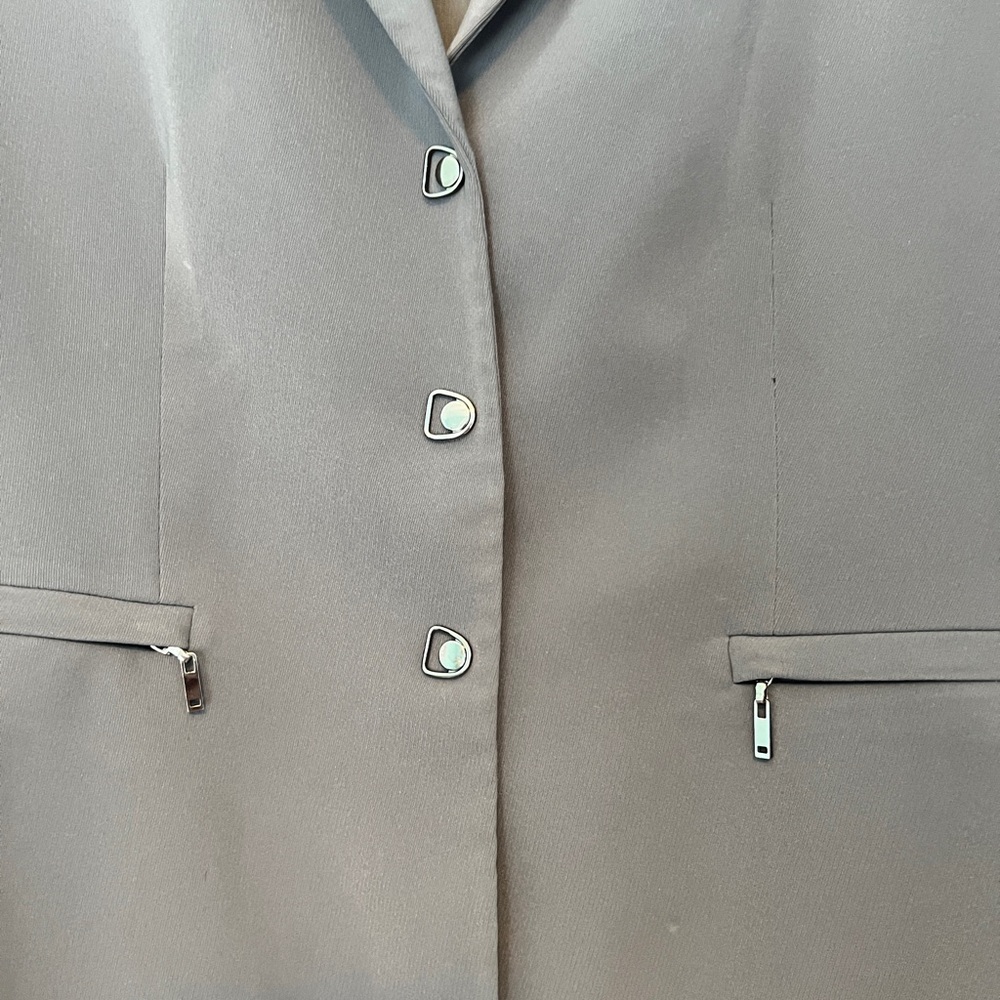 Tahari Charcoal Blazer - Picture 2 of 9